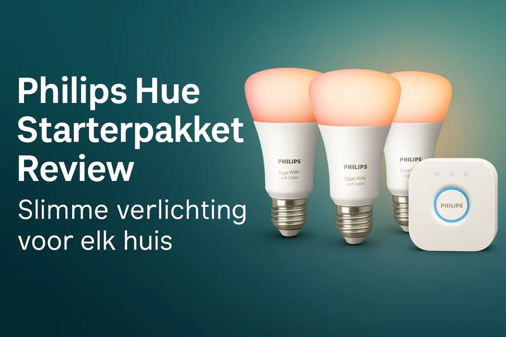 Philips Hue Starterpakket review – slimme verlichting met drie Hue-lampen en Hue Bridge.