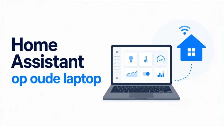 Home Assistant op een oude laptop installeren met een generieke laptop als lokale smart home-server.