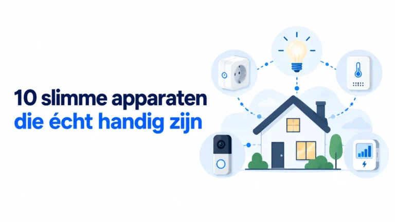 10 slimme apparaten die handig zijn in huis voor automatisering, comfort en energiebesparing.